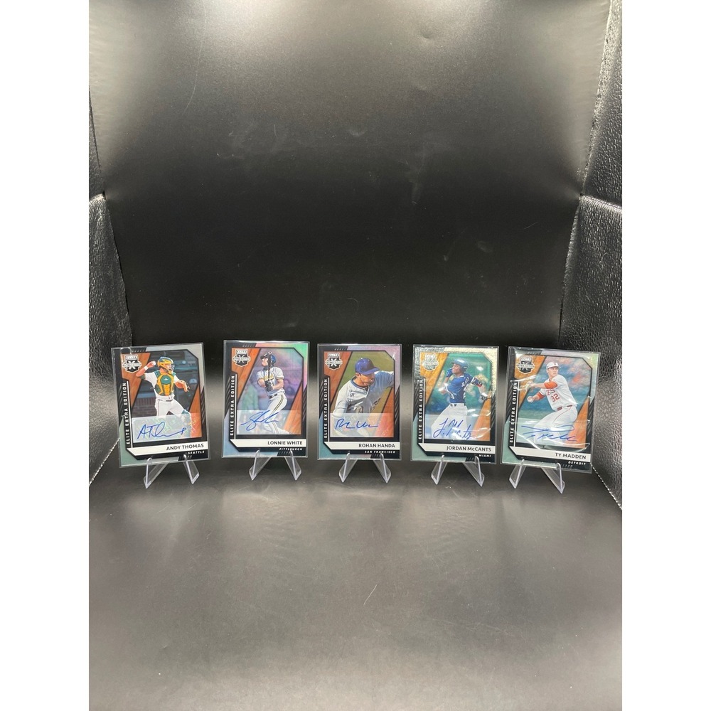 2021 Panini Elite Extra Edition Baseball Autograph Lot Madden White Thomas 5ct